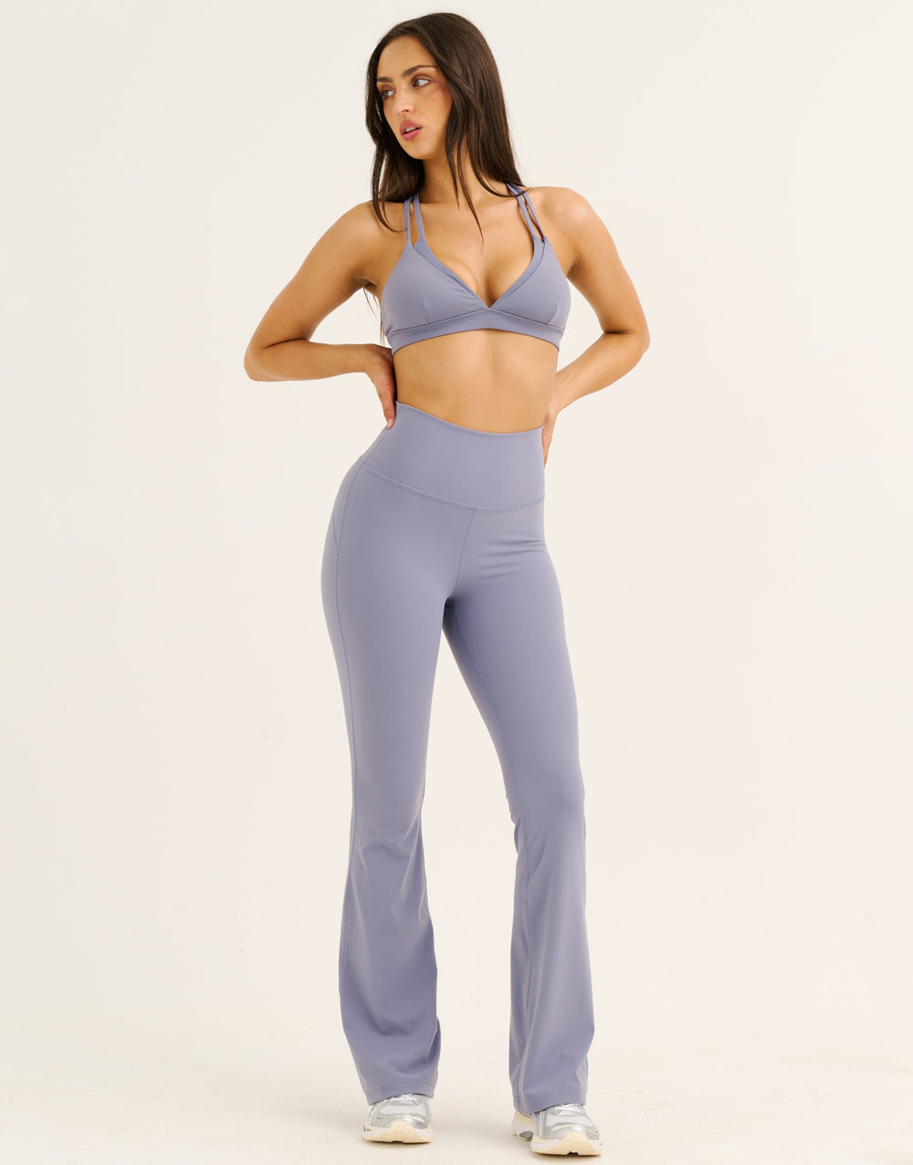 Flare Leggings - Washed Blue