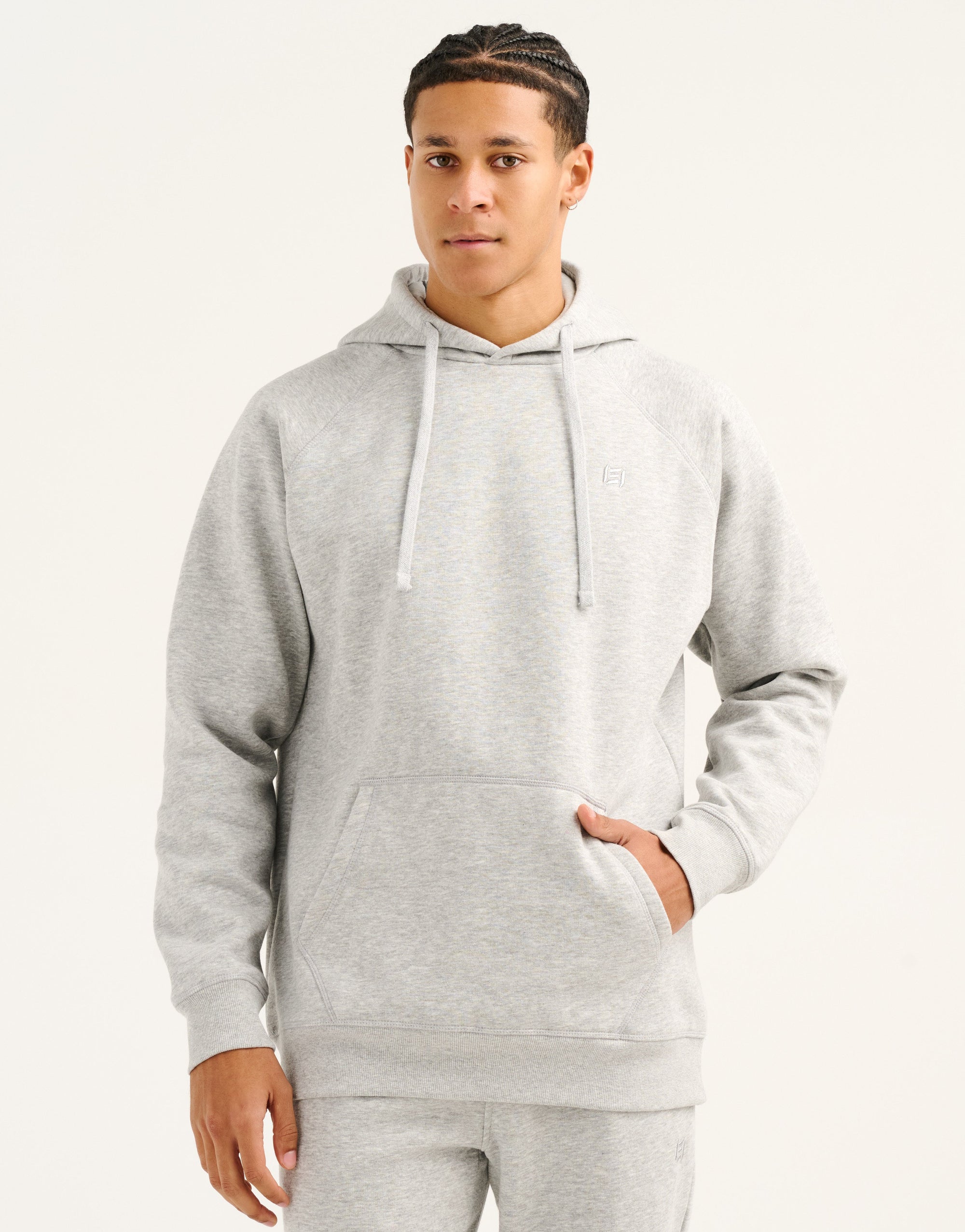 Recover Fleece Hoodie - Grey Marle