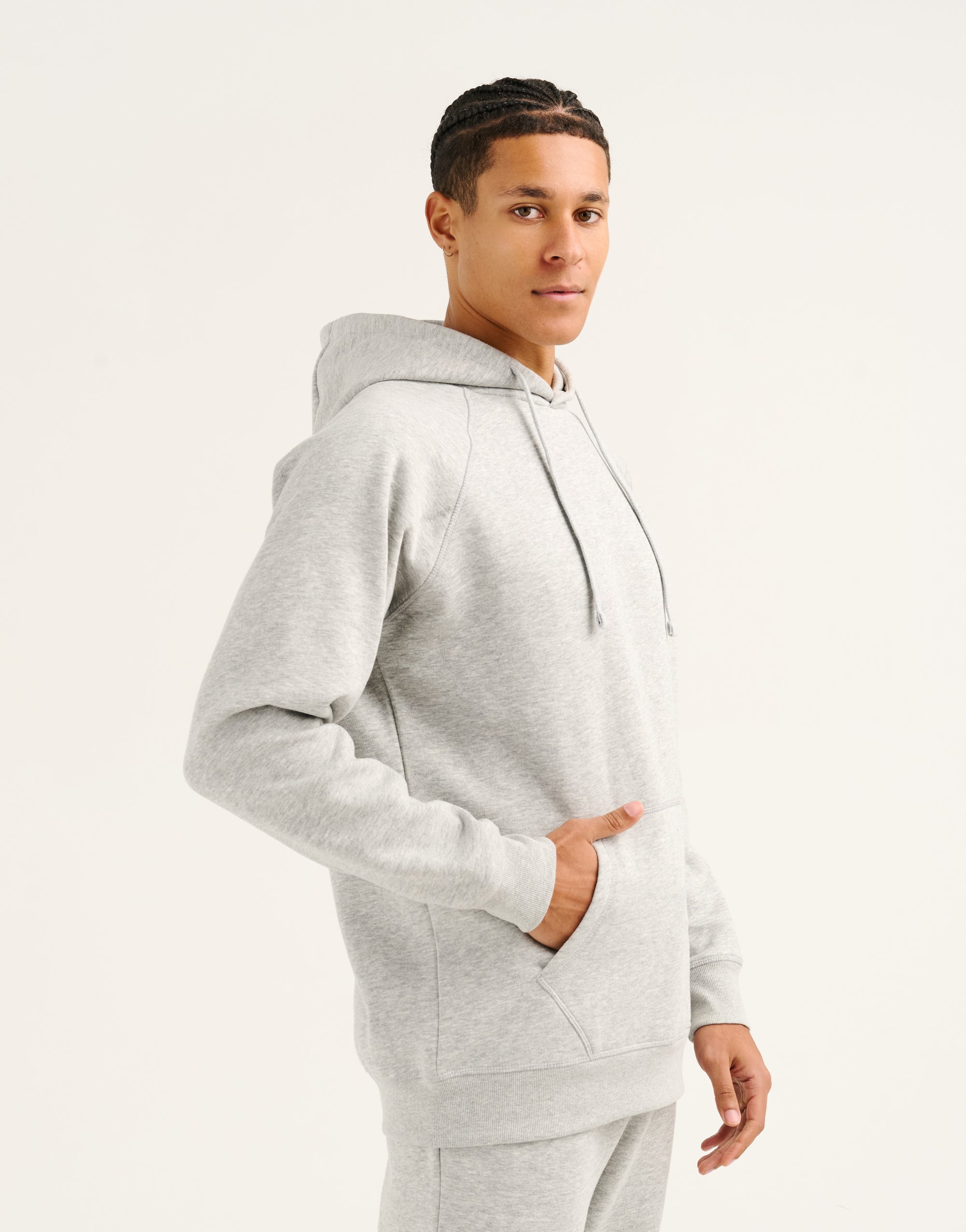 Recover Fleece Hoodie - Grey Marle