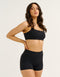 Lycra Invisible Scrunch Pocket Shorts - Black