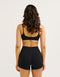 Lycra Invisible Scrunch Pocket Shorts - Black