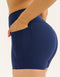 Lycra Invisible Scrunch Pocket Shorts - Navy