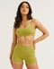 Lycra Invisible Scrunch Pocket Shorts - Olive