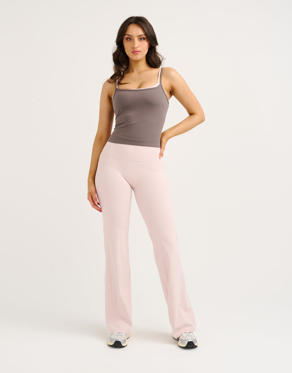 Lycra Invisible Scrunch Straight Leg Pant - Mauve