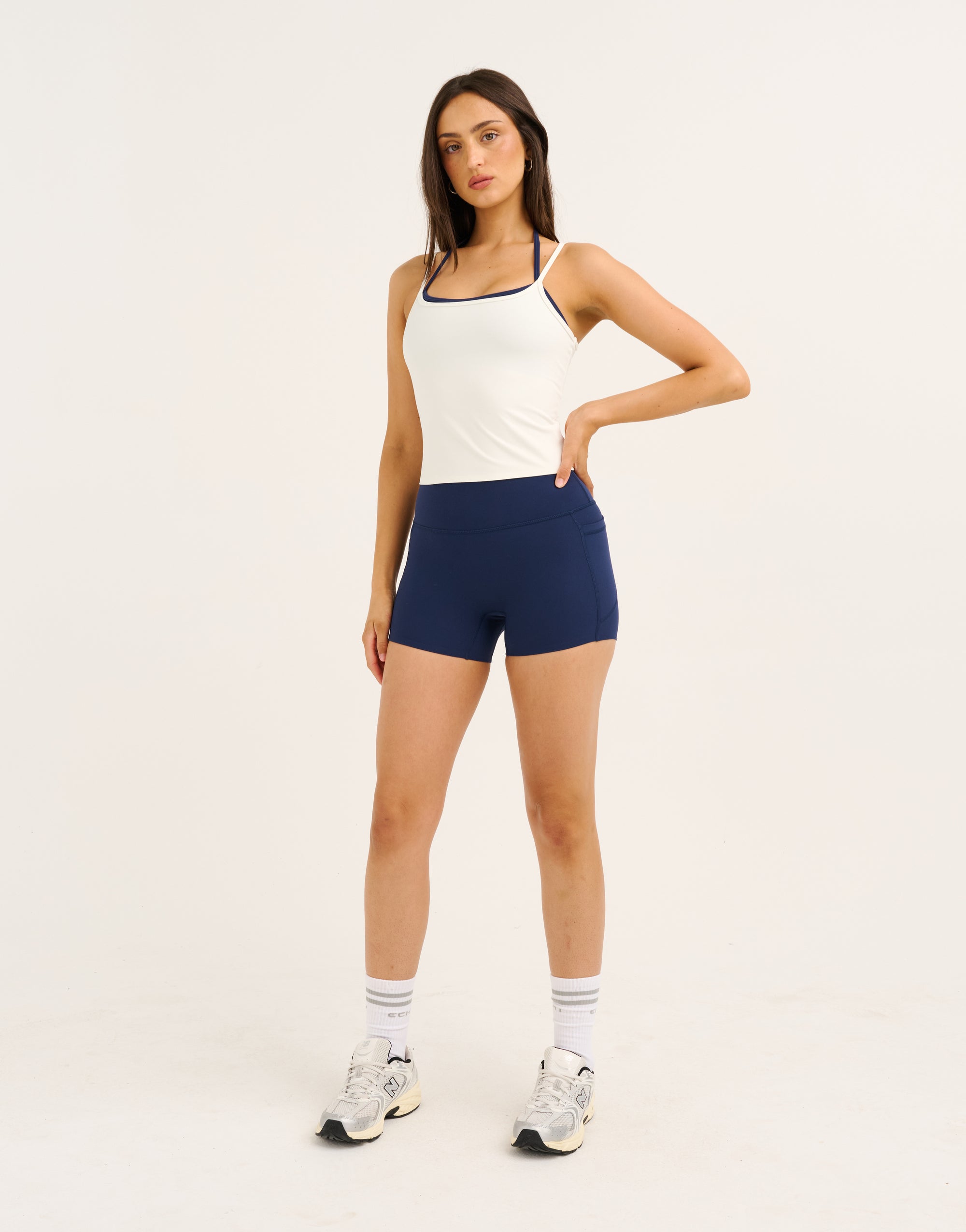 Lycra Seamless Tank - White