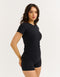 Lycra Seamless Tee - Black