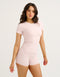 Lycra Seamless Tee - Mauve
