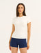 Lycra Seamless Tee - White