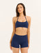 Lycra Seamless Halter Bra - Navy