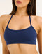 Lycra Seamless Halter Bra - Navy