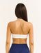 Lycra Seamless Halter Bra - White
