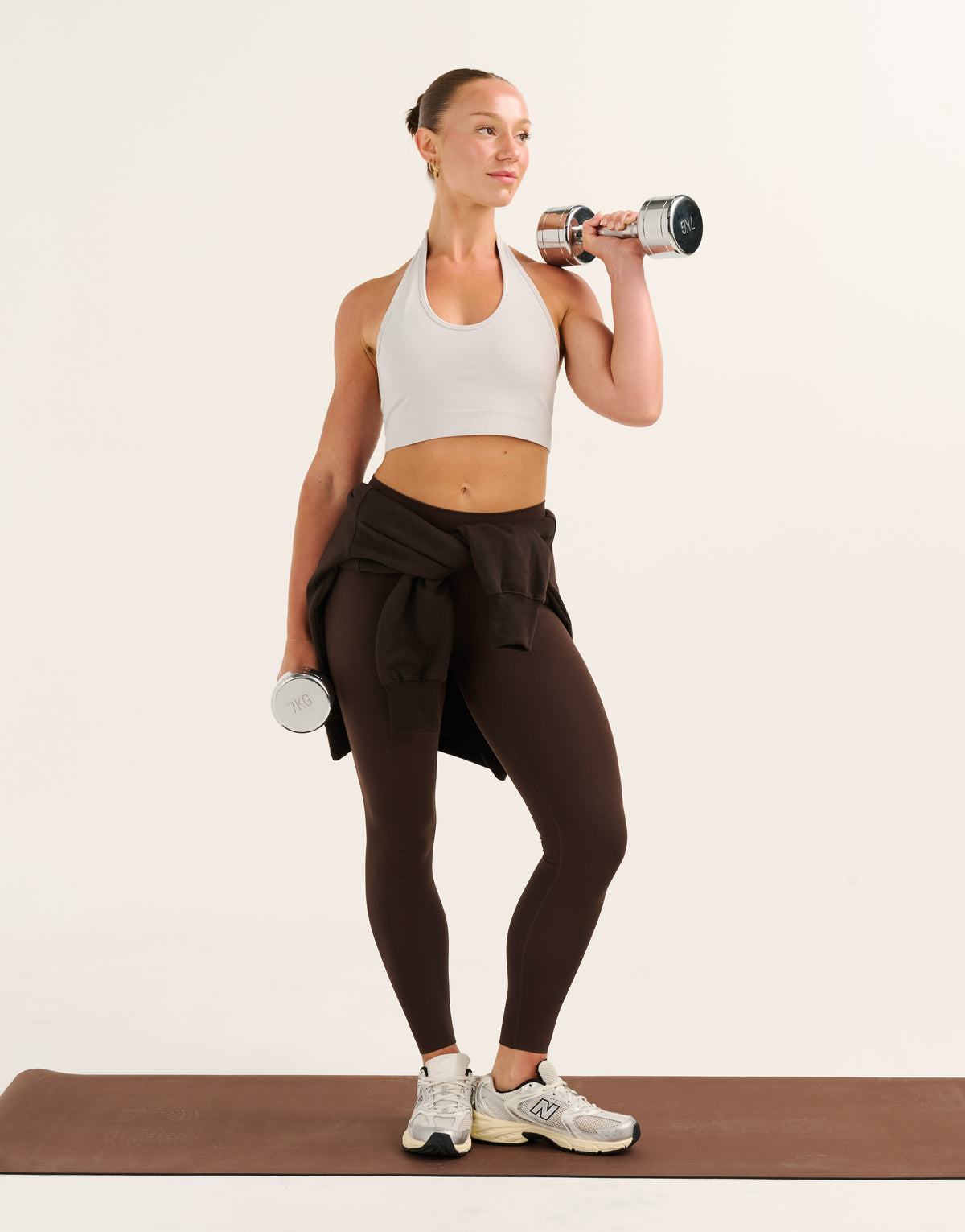 Lycra® Invisible Scrunch Leggings - Chocolate
