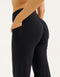 Lycra Wide Leg Pant - Black