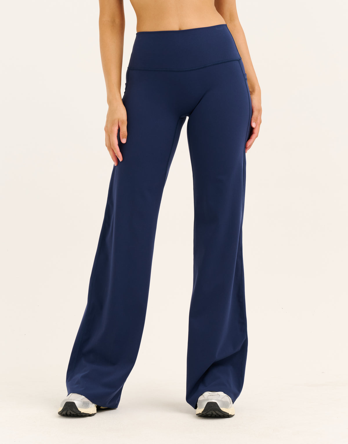 Lycra® Pocket Wide Leg Pant - Navy