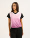 Club V Neck Crop Tee - Lilac