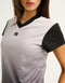 Club V Neck Crop Tee - Black