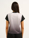 Club V Neck Crop Tee - Black