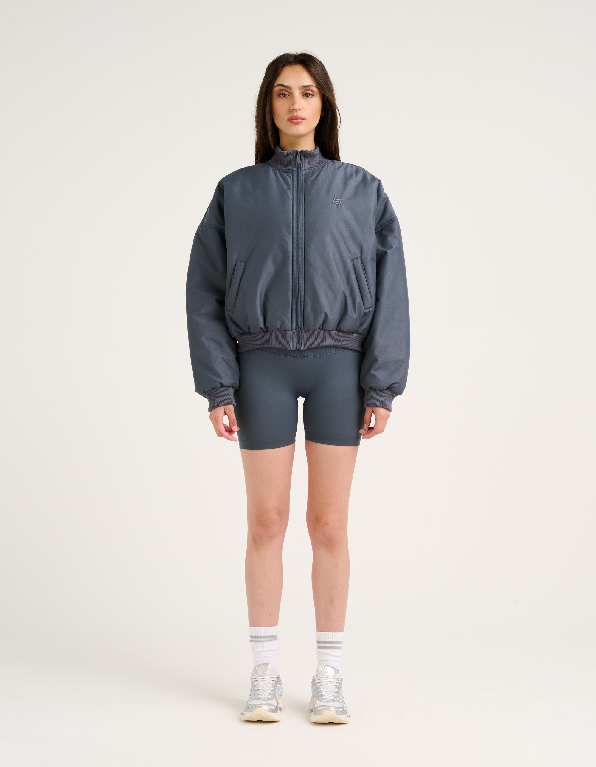 Tempo Pulse Bomber Jacket - Storm Grey