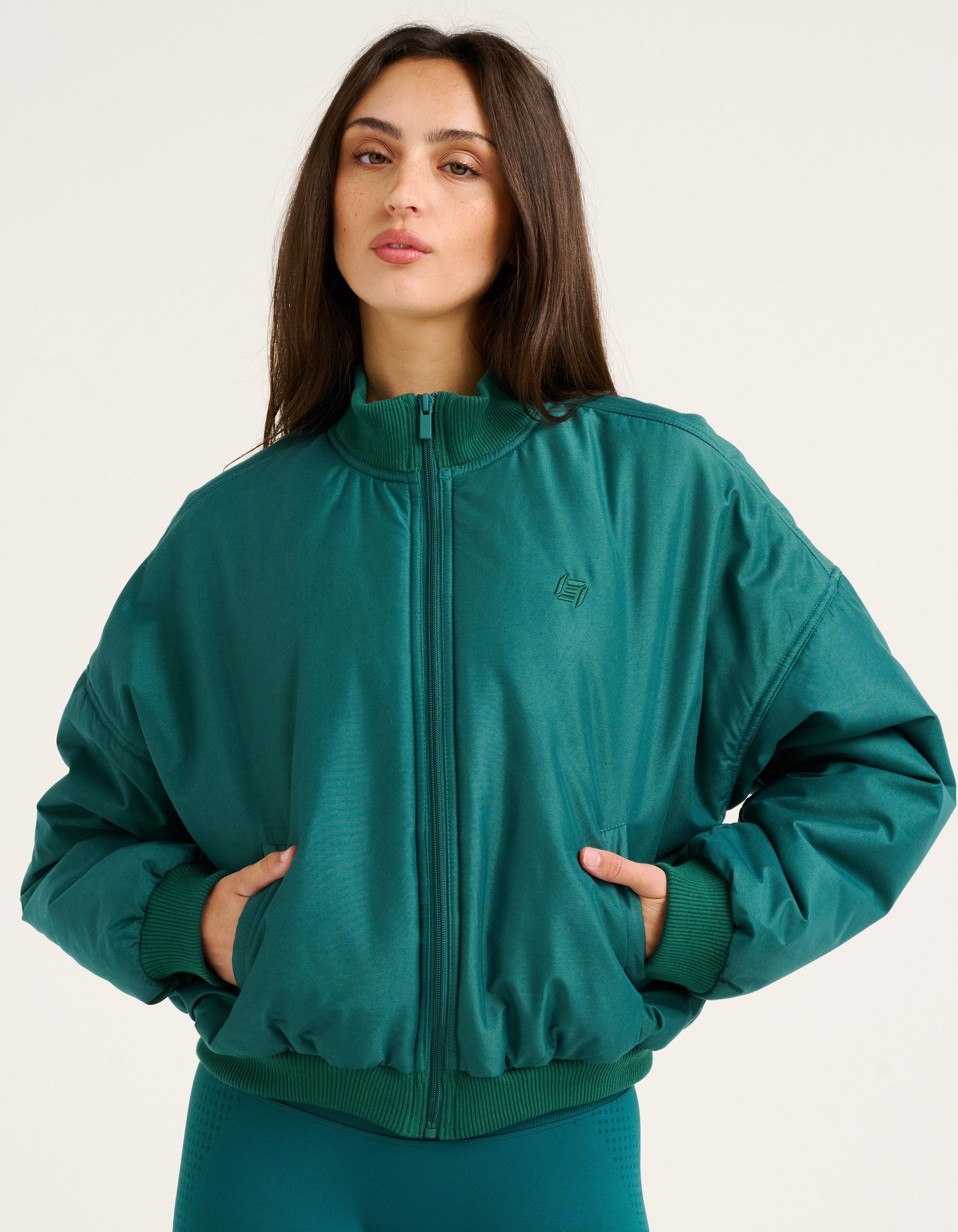 Tempo Pulse Bomber Jacket - Teal
