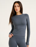 Tempo Pulse Compression Long Sleeve - Storm Grey