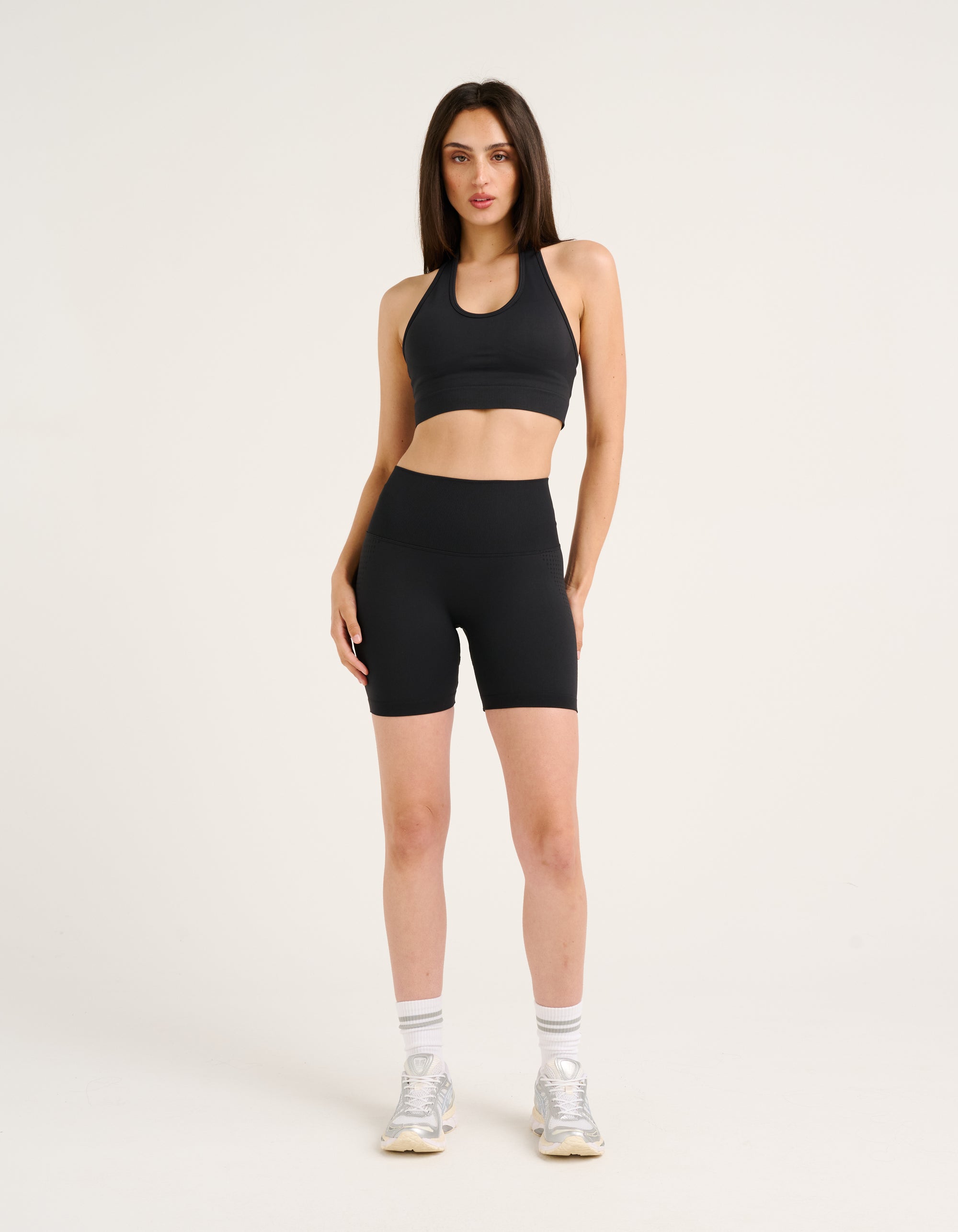 Tempo Pulse Halter Bra - Phantom Black