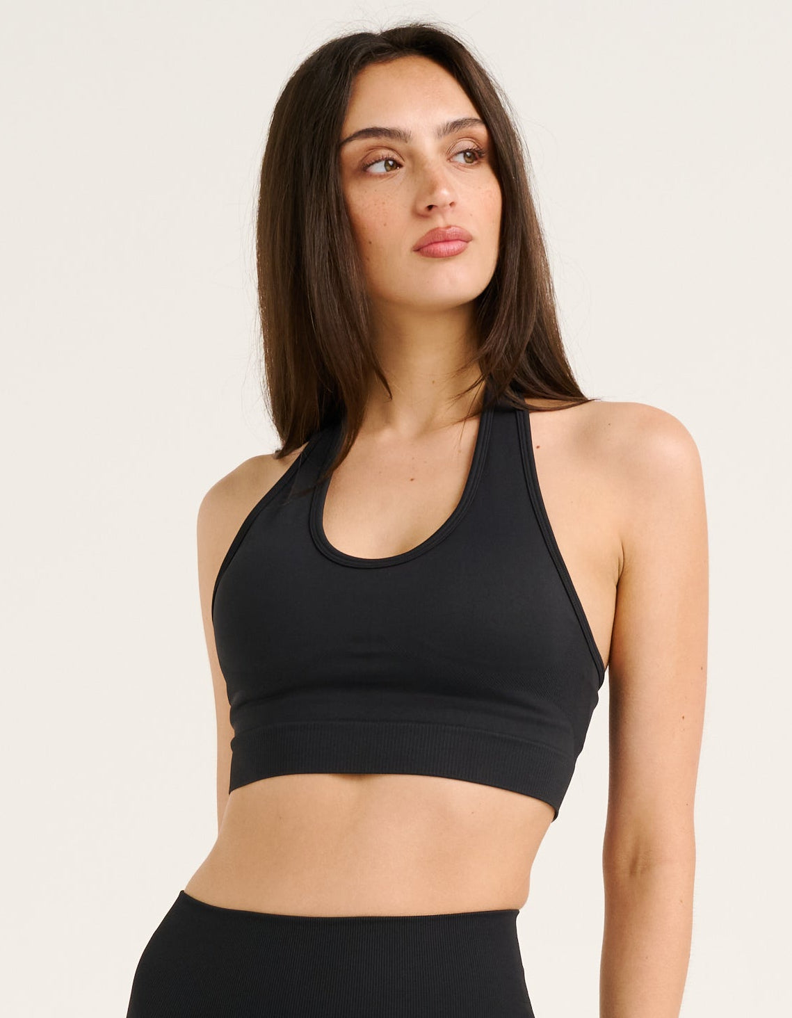 Tempo Pulse Halter Bra - Phantom Black