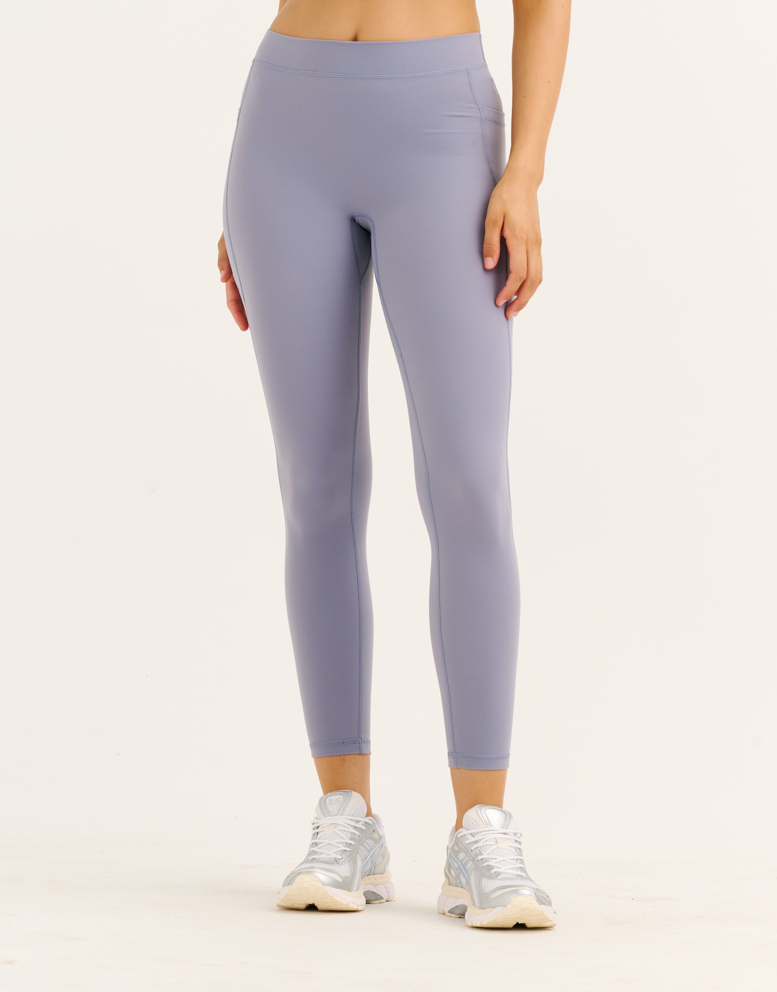 Ascend Pocket Mid-Waist Leggings 25" - Washed Blue