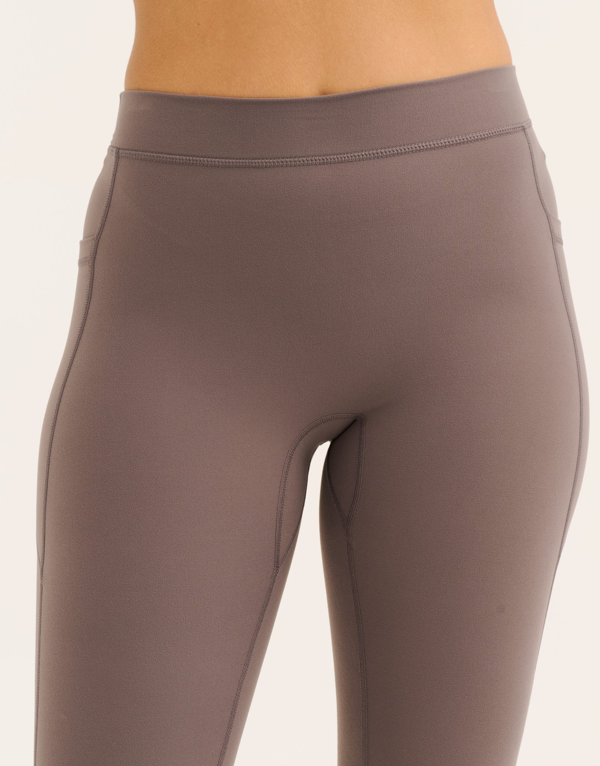 Ascend Pocket Mid-Waist Leggings 28" - Slate Grey