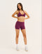 Ascend Pocket Mid-Waist Shorts 4" - Blackberry