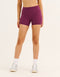 Ascend Pocket Mid-Waist Shorts 4" - Blackberry