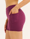 Ascend Pocket Mid-Waist Shorts 4" - Blackberry