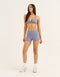 Ascend Pocket Mid-Waist Shorts 4" - Washed Blue