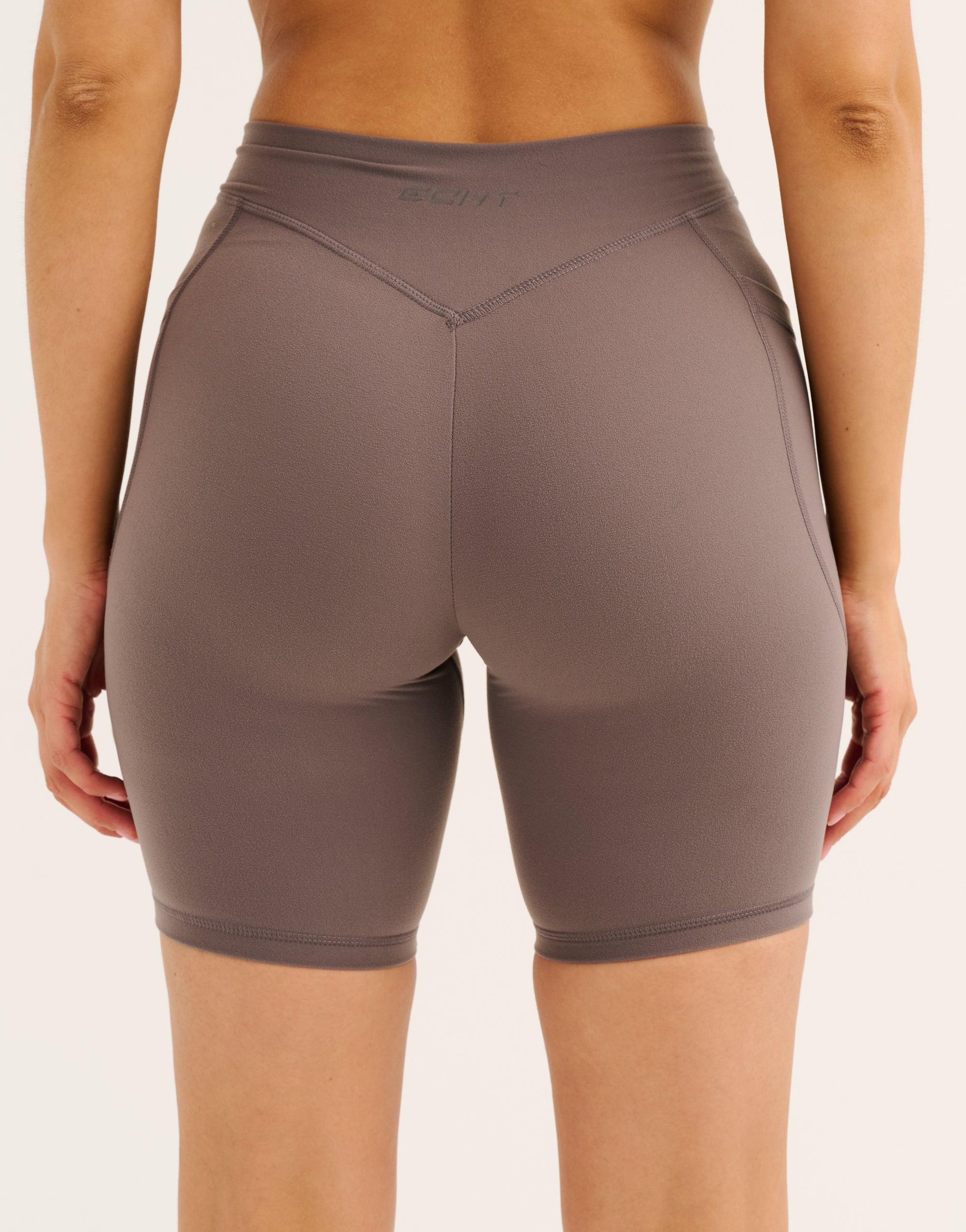 Ascend Pocket Mid-Waist Shorts 8" - Slate Grey