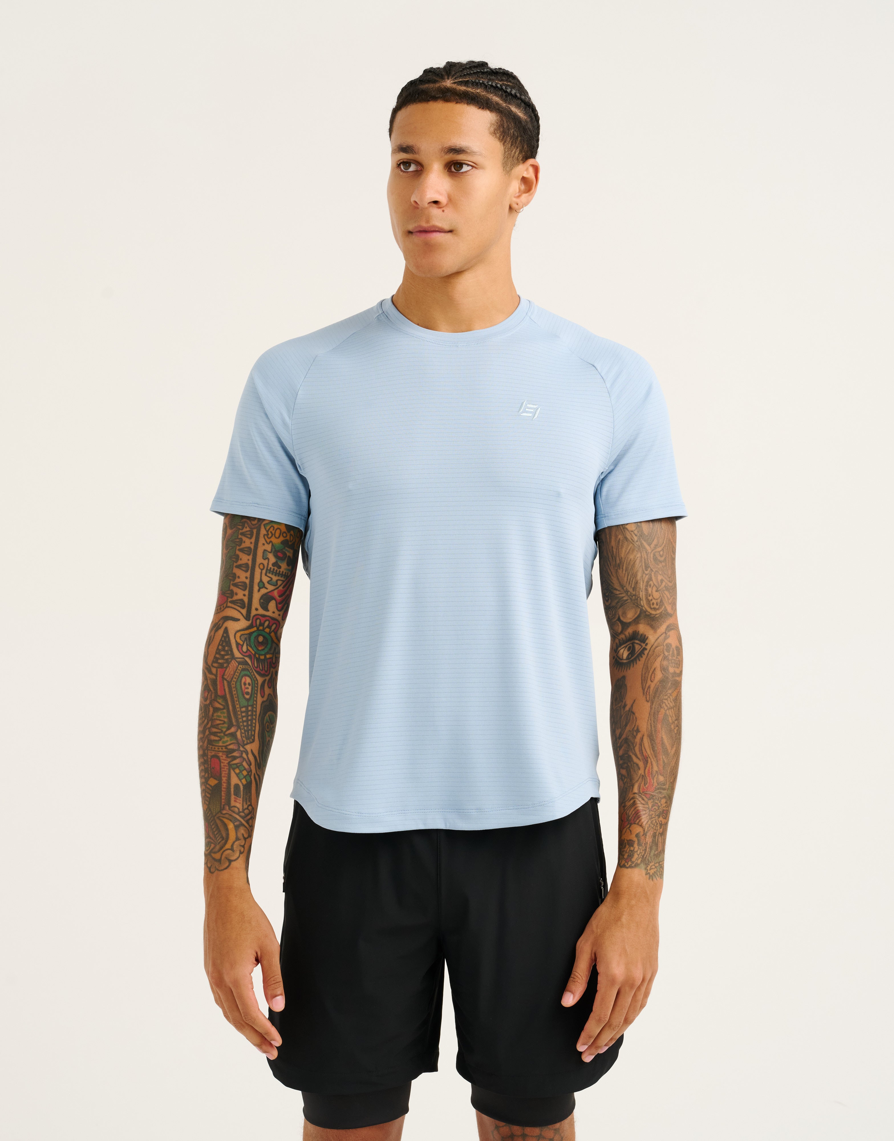 Performance Tee 28" - Dusty Blue