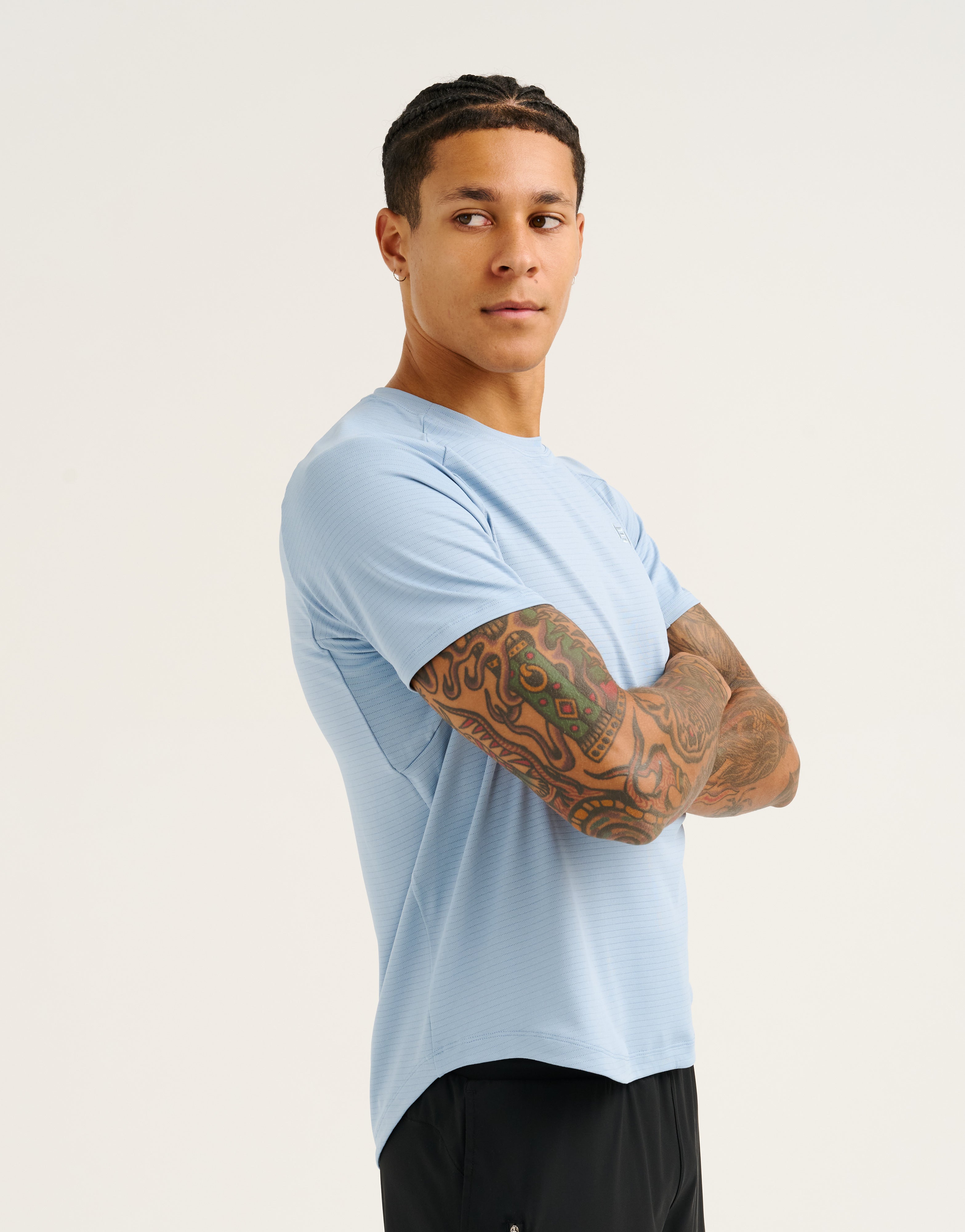 Performance Tee 28" - Dusty Blue