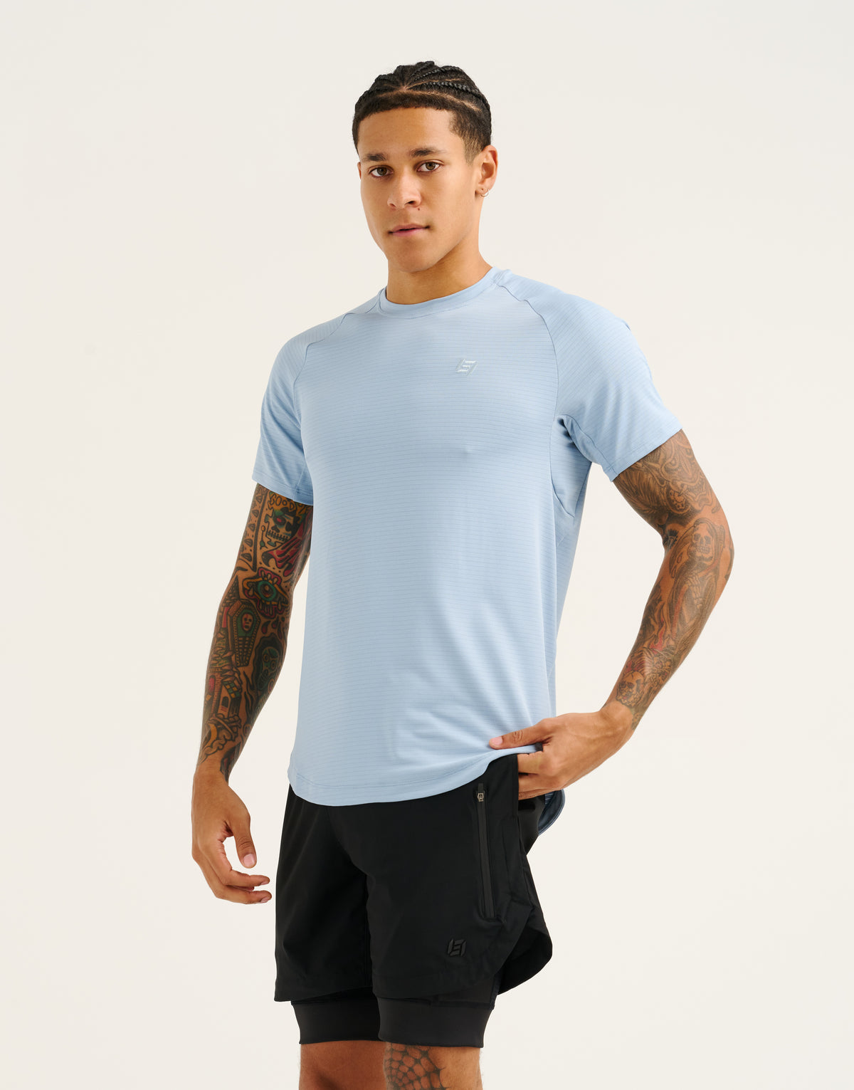 Performance Tee 30" - Dusty Blue