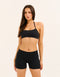Echt Force Scrunch Mid-Waist Shorts - Black