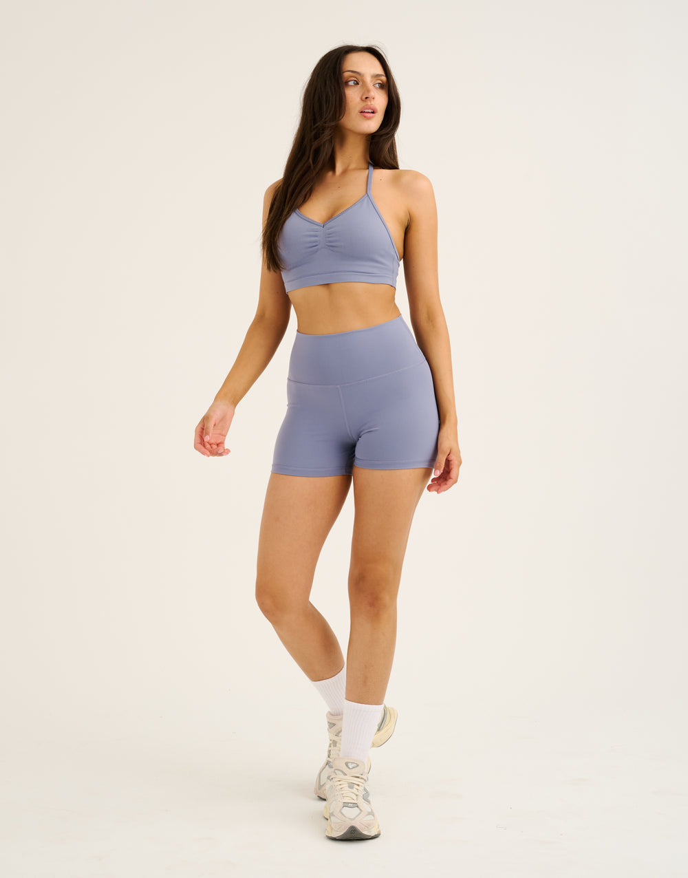 Echt Force Scrunch Shorts - Washed Blue