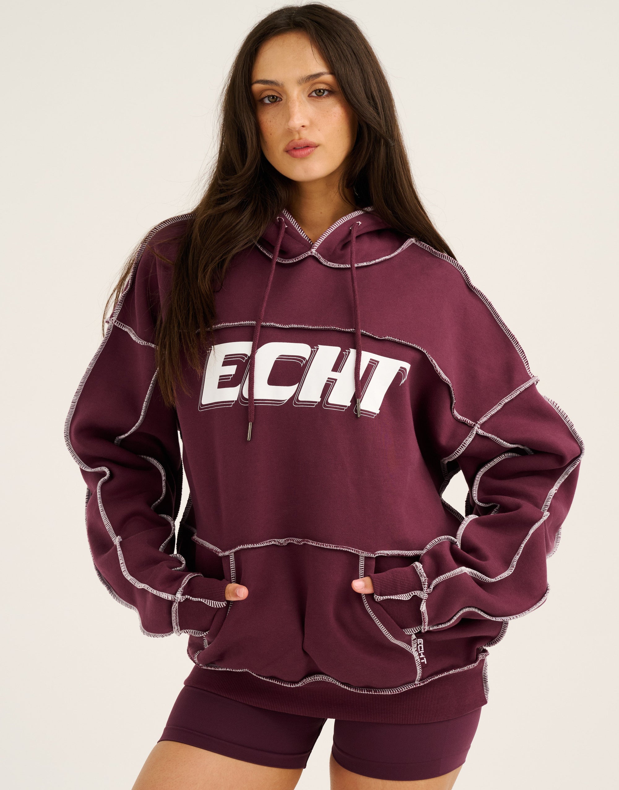 Track Hoodie - Blackberry