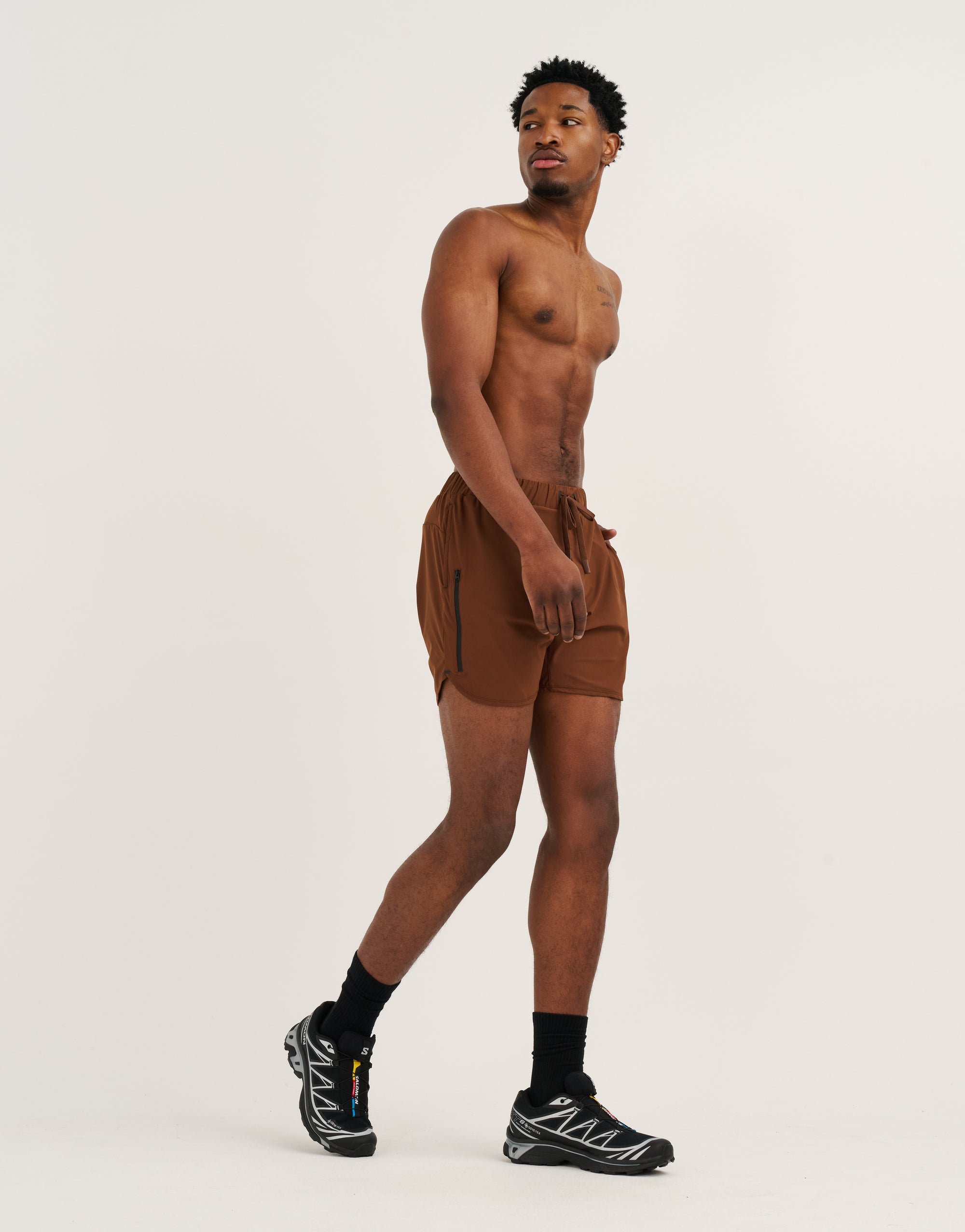 Apex Trainer Shorts - Brown