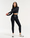 Arise Style Leggings - Black with Mint