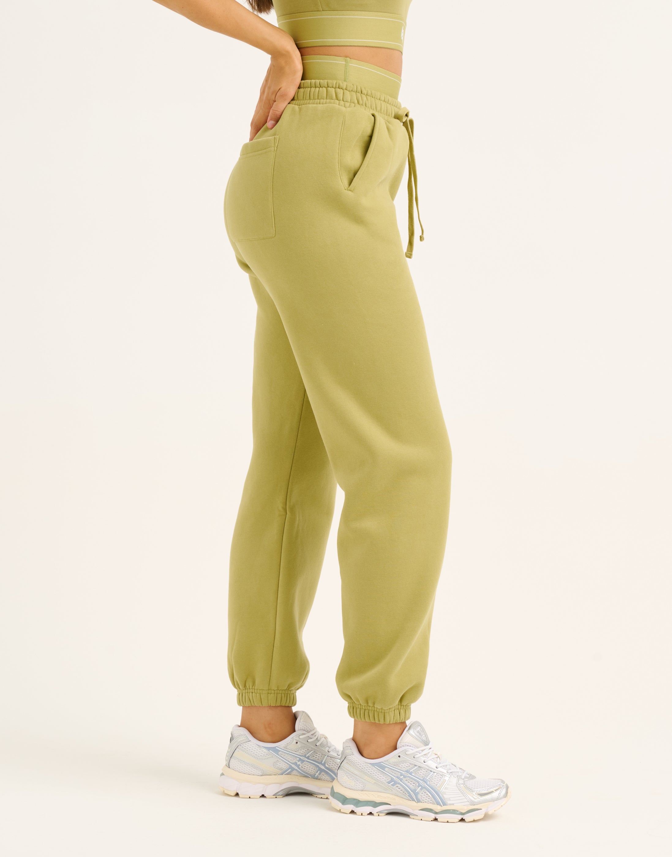 Elemental Layered Jogger Sweatpants - Olive