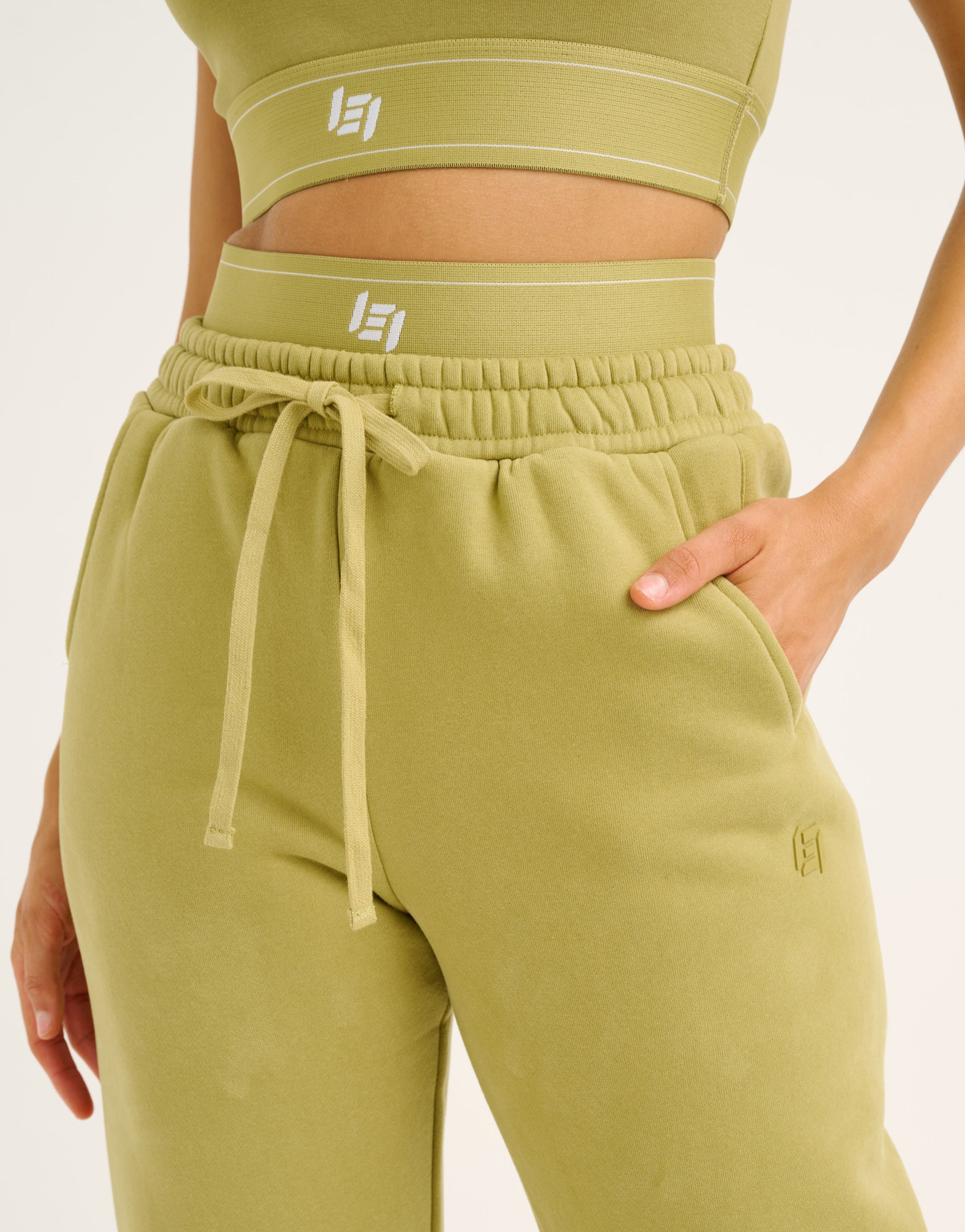 Elemental Layered Jogger Sweatpants - Olive