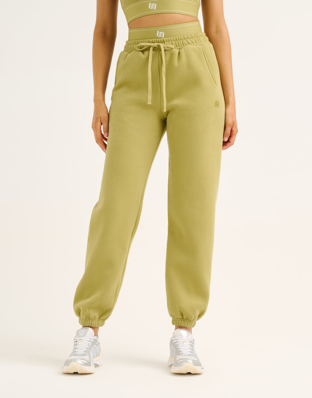 Elemental Layered Jogger Sweatpants - Olive