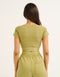 Bubble Banded Top - Olive