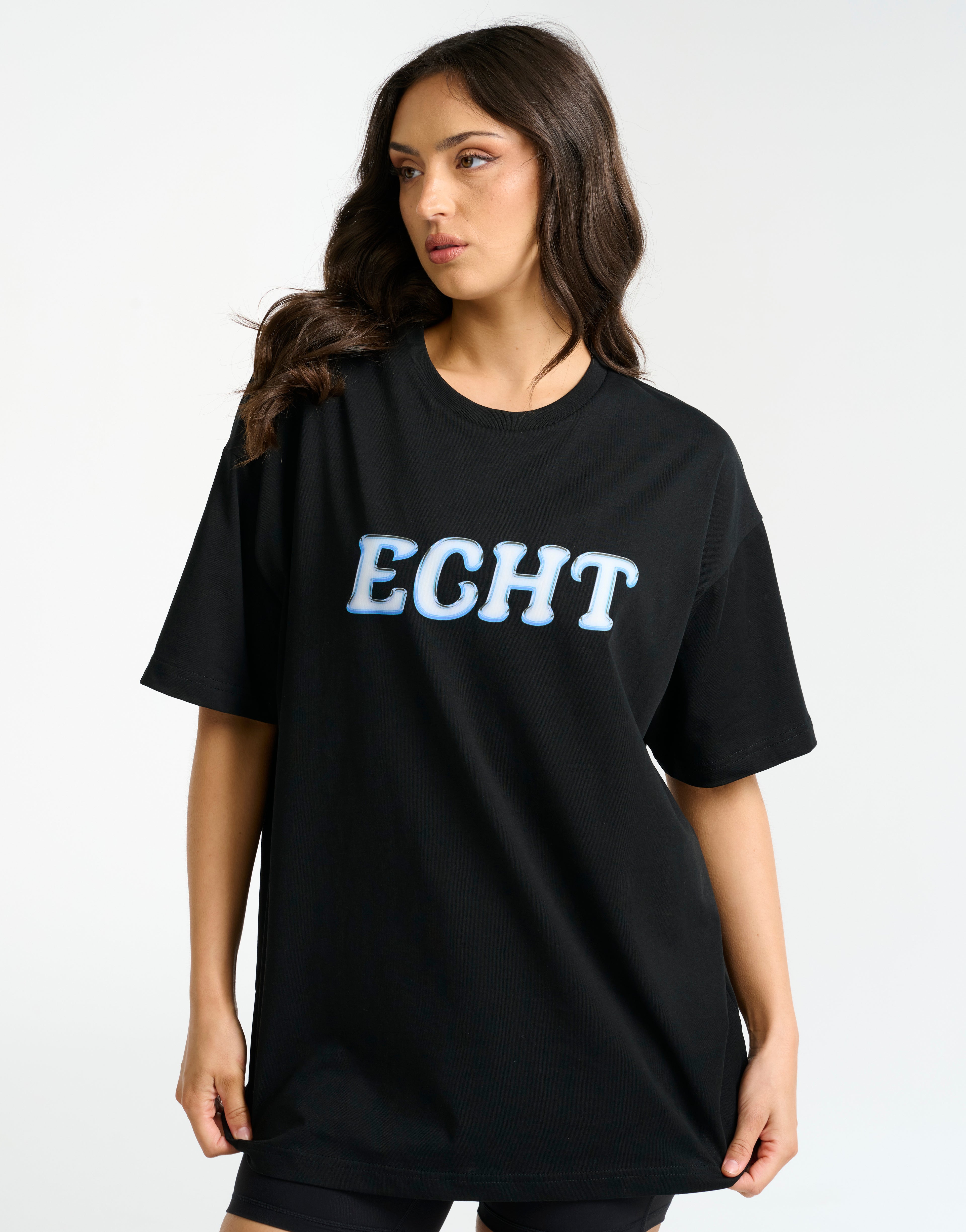 Bubble Oversize Tee - Black