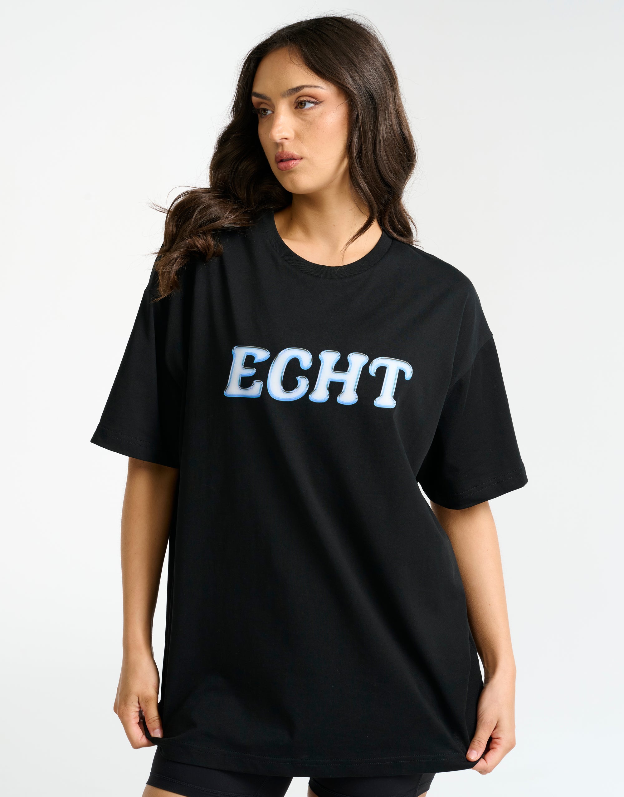 Bubble Oversize Tee - Black