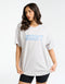 Bubble Oversize Tee - Micro Grey