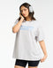 Bubble Oversize Tee - Micro Grey