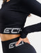 Arise Comfort Cropped Long Sleeve - Black